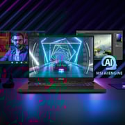 MSI Sword 16 HX Gaming (2025) Laptop - 14th Gen / Intel Core i7-14650HX / 16inch FHD+ / 1TB SSD / 16GB RAM / 6GB NVIDIA GeForce RTX 4050 Graphics / Windows 11 Home / English & arabic Keyboard / Cosmos Gray / Middle East Version - [B14VEKG]