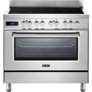 Elba Gas Ceramic Hob with 5 Burners, 90cm, Silver – EX965VMSA