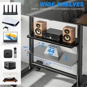 Rfiver Heavy Duty Mobile TV Stand Black