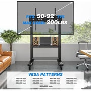 Rfiver Heavy Duty Mobile TV Stand Black