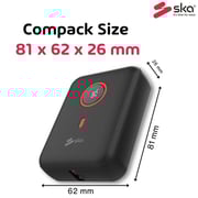 SKA Power Bank 10000mAh Black PC1010
