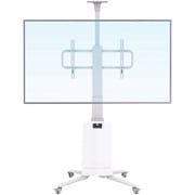 NB Ergonomic Motorized TV Floor Stand White