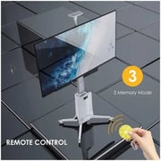 NB Ergonomic Motorized TV Floor Stand White