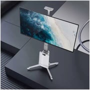 NB Ergonomic Motorized TV Floor Stand White