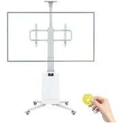 NB Ergonomic Motorized TV Floor Stand White