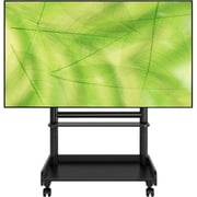 Rfiver Mobile TV Cart Rolling TV Stand Black