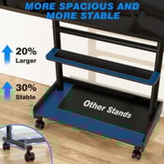 Rfiver Mobile TV Cart Rolling TV Stand Black