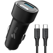 SKA Dual Port Car Charger Black