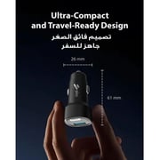 SKA Dual Port Car Charger Black