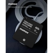 Momax PinCard Pro Mini Rechargeable Find My Tracker Black
