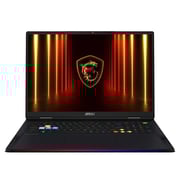 MSI Raider 18 HX AI Gaming (2025) Laptop - 2nd Series / Intel Core Ultra 9-285HX / 18inch UHD+ / 2TB SSD / 64GB RAM / 24GB NVDIA GeForce RTX 5090 Graphics / Win11 Home / English & Arabic Keyboard / Core Black / Middle East Version - [A2XWJG] - Pre-order