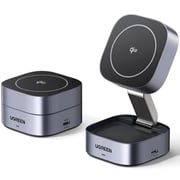 Ugreen 2-in-1 Wireless Charging Station Grey