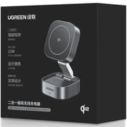 Ugreen 2-in-1 Wireless Charging Station Grey