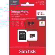 SanDisk ImageMate microSDXC Memory Card UHS 512GB Black SDSQUAC-512G-AW6KA