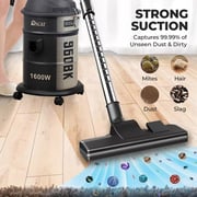 Oscar 1800W Drum Vacuum Cleaner with 21L Capacity, Airflow Control Handle, Dust Full Indicator, and Detachable Dust Bin – OVC-2118