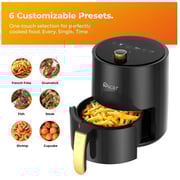 Oscar Air Fryer 3L with Manual Controls, Matte Black – OAF3LMCB