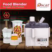 Oscar 4-in-1 Food Processor with Stainless Steel Blades – OFB-176P-A