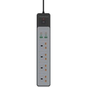 Porodo PD-FWCH045-BK 4-Way Extension Cord 3000W