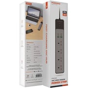 Porodo PD-FWCH045-BK 4-Way Extension Cord 3000W