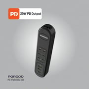 Porodo Multi Port Charging Hub 2m Black