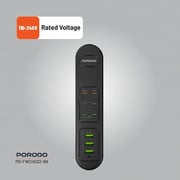 Porodo Multi Port Charging Hub 2m Black