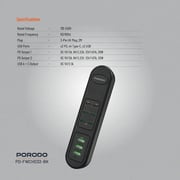 Porodo Multi Port Charging Hub 2m Black