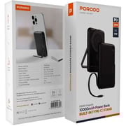Porodo Power Bank 10000mAh Black PD-PBFCH065-BK