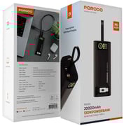 Porodo Power Bank 20000mAh Black PD-PBFCH066-BK