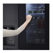 LG InstaView Door-in-Door™ Side by Side 635L, Black, GC-X257CQHW