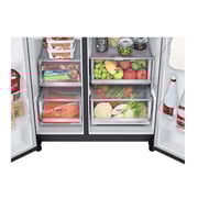 LG InstaView Door-in-Door™ Side by Side 635L, Black, GC-X257CQHW