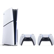 Sony PlayStation 5 Slim Disc Console 1TB White + Extra DualSense Wireless Controller