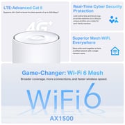 TPLink 4G+ AX1500 Whole Home Mesh WiFi 6 Gateway