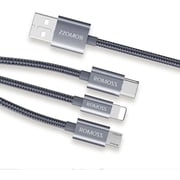 Romoss 3-In-1 USB Cable 1m Space Grey