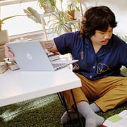 HP (2025) Laptop - AMD Ryzen 5-7520U / 14inch FHD / 512GB SSD / 16GB RAM / Shared AMD Radeon Graphics / Windows 11 Home / English & Arabic Keyboard / Natural Silver / Middle East Version - [14-EM0020NE]
