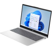 HP (2025) Laptop - AMD Ryzen 5-7520U / 15.6inch FHD / 512GB SSD / 16GB RAM / Shared AMD Radeon Graphics / Windows 11 Home / English & Arabic Keyboard / Natural Silver / Middle East Version - [15-FC0056NE]