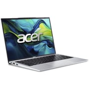 Acer Aspire Lite 14 (2025) Laptop - 13th Gen / Intel Core i5-1334U / 14inch WUXGA / 512GB SSD / 16GB RAM / Windows 11 Home / English & Arabic Keyboard / Silver / Middle East Version - [AL14-51P-58SA]