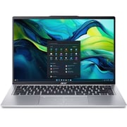 Acer Swift Go 14 (2023) Laptop - 1st Series / Intel Core Ultra 7-155H / 14inch / 1TB SSD / 16GB RAM / Shared Intel Arc Graphics / Windows 11 Home / English Keyboard / Silver / International Version - [SFG14-73T-75FA]