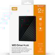 Western Digital Drive Plus Portable Hard Drive USB-C 2TB Black WDBN8Z0020BBK-WEWM