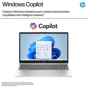 HP (2022) Laptop - 12th Gen / Intel Core i3-1215U / 15.6inch HD / 256GB SSD / 8GB RAM / Shared Intel UHD Graphics / Windows 11 Home / English Keyboard / Natural Silver / International Version - [15-FD0023DX]