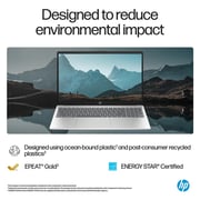 HP (2022) Laptop - 12th Gen / Intel Core i3-1215U / 15.6inch HD / 256GB SSD / 8GB RAM / Shared Intel UHD Graphics / Windows 11 Home / English Keyboard / Natural Silver / International Version - [15-FD0023DX]