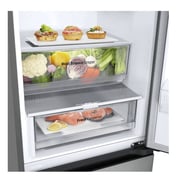 LG No-Frost Bottom Freezer Refrigerator, 431 Liters, Inverter, Prime Silver - GW-B489FMGW