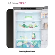 LG No-Frost Bottom Freezer Refrigerator, 431 Liters, Inverter, Prime Silver - GW-B489FMGW