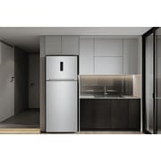 LG Top Mount No Frost Refrigerator, 400 Liters, Silver - GTF402SBAN