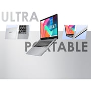 MSI Modern 14 (2025) Laptop - 13th Gen / Intel Core i5-1334U / 14inch FHD / 512GB SSD / 8GB RAM / Shared Intel UHD Graphics / Windows 11 Home / English & Arabic Keyboard / Urban Silver / Middle East Version - [F13MG-260]