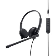 Dell WH1022 Stereo Wired Over Ear Headset Black