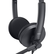 Dell WH1022 Stereo Wired Over Ear Headset Black