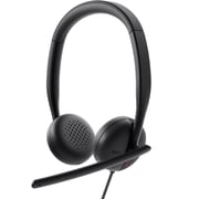 Dell WH3024 Wired Over Ear Headset Black
