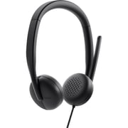 Dell WH3024 Wired Over Ear Headset Black