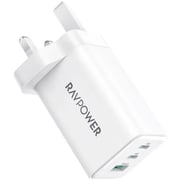 Ravpower GaN 3-Port Wall Charger White