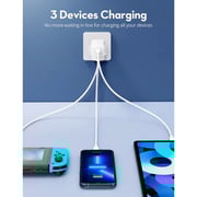 Ravpower GaN 3-Port Wall Charger White